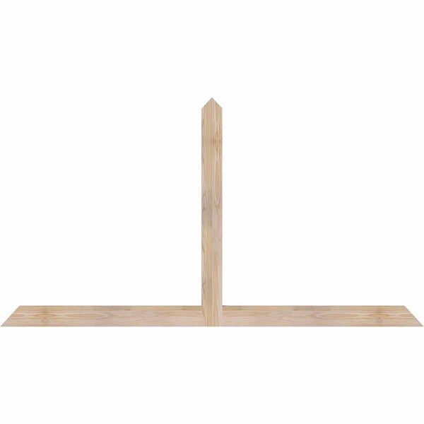 Ekena Millwork Portland Smooth Timber Gable Bracket, Douglas Fir, 72"W x 39"H x 1 1/2"D x 3 1/2"F, 13/12 Pitch GBW072X39X0204POR00SDF - main